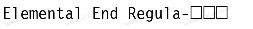 Elemental End Regula字体转换